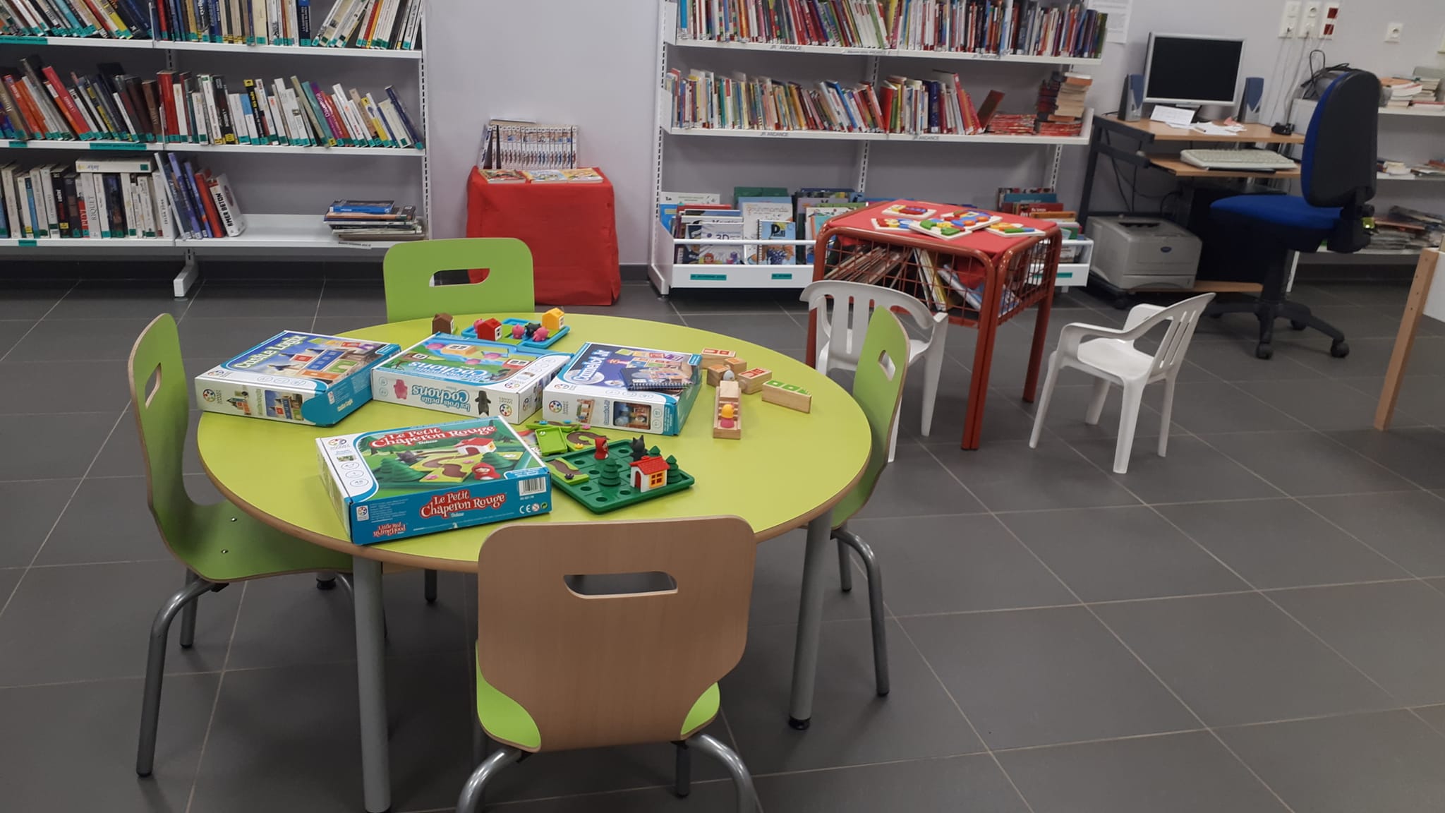 Atelier jeux à la bibliothèque